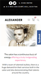 Mobile Screenshot of alexanderhairandbeauty.co.uk
